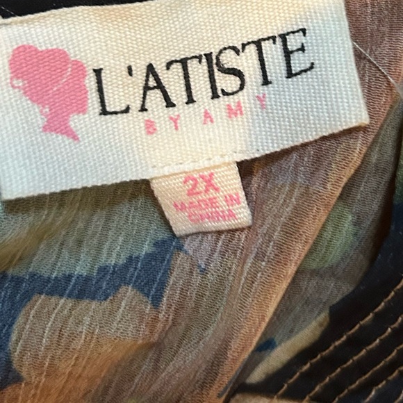 L’atiste Floral Maxi Dress (2X) - Picture 6 of 6